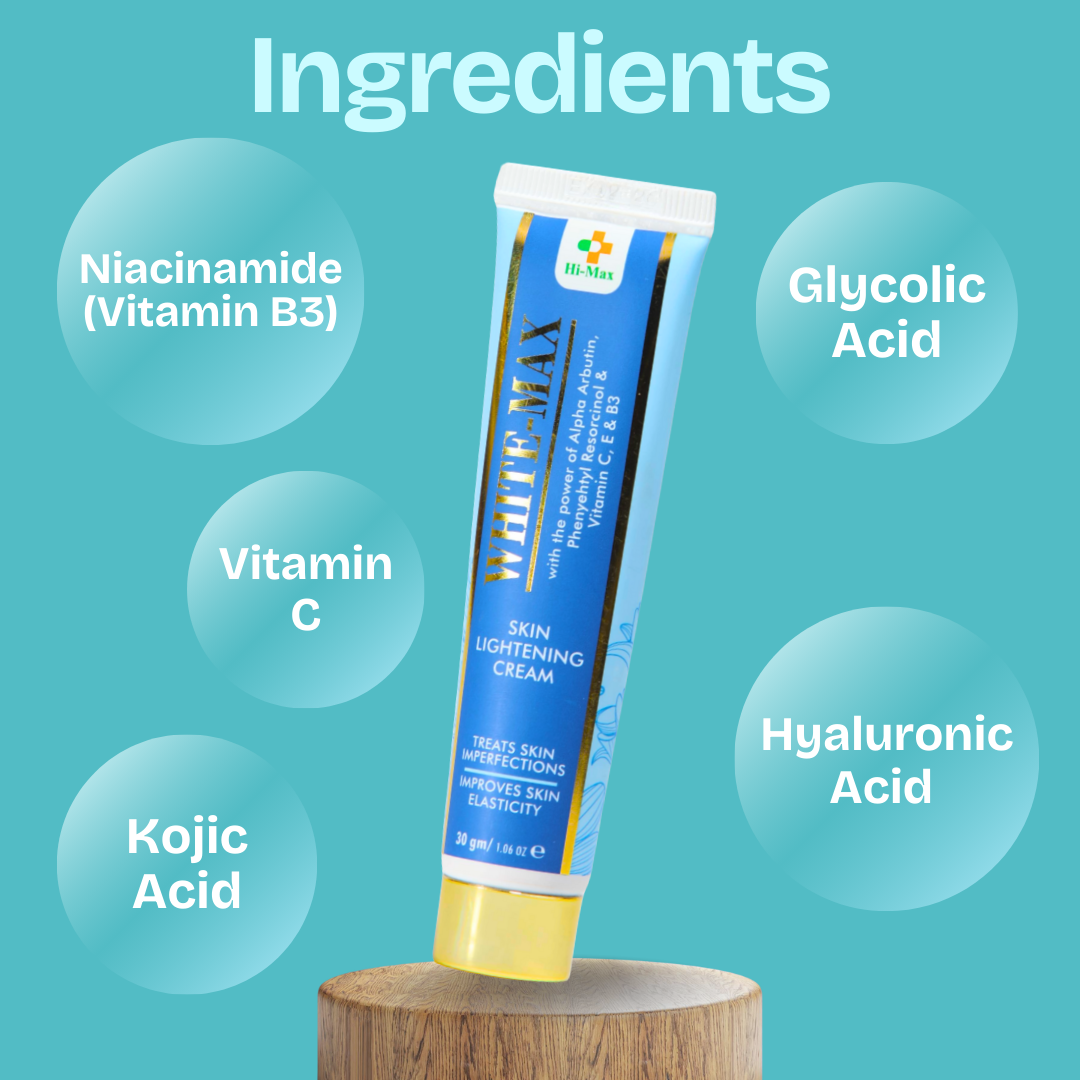 WhiteMax Whitening Pack – Powered with Kojic Acid, Vitamin C & Niacinamide | 7 Days Brighter Skin Guarantee