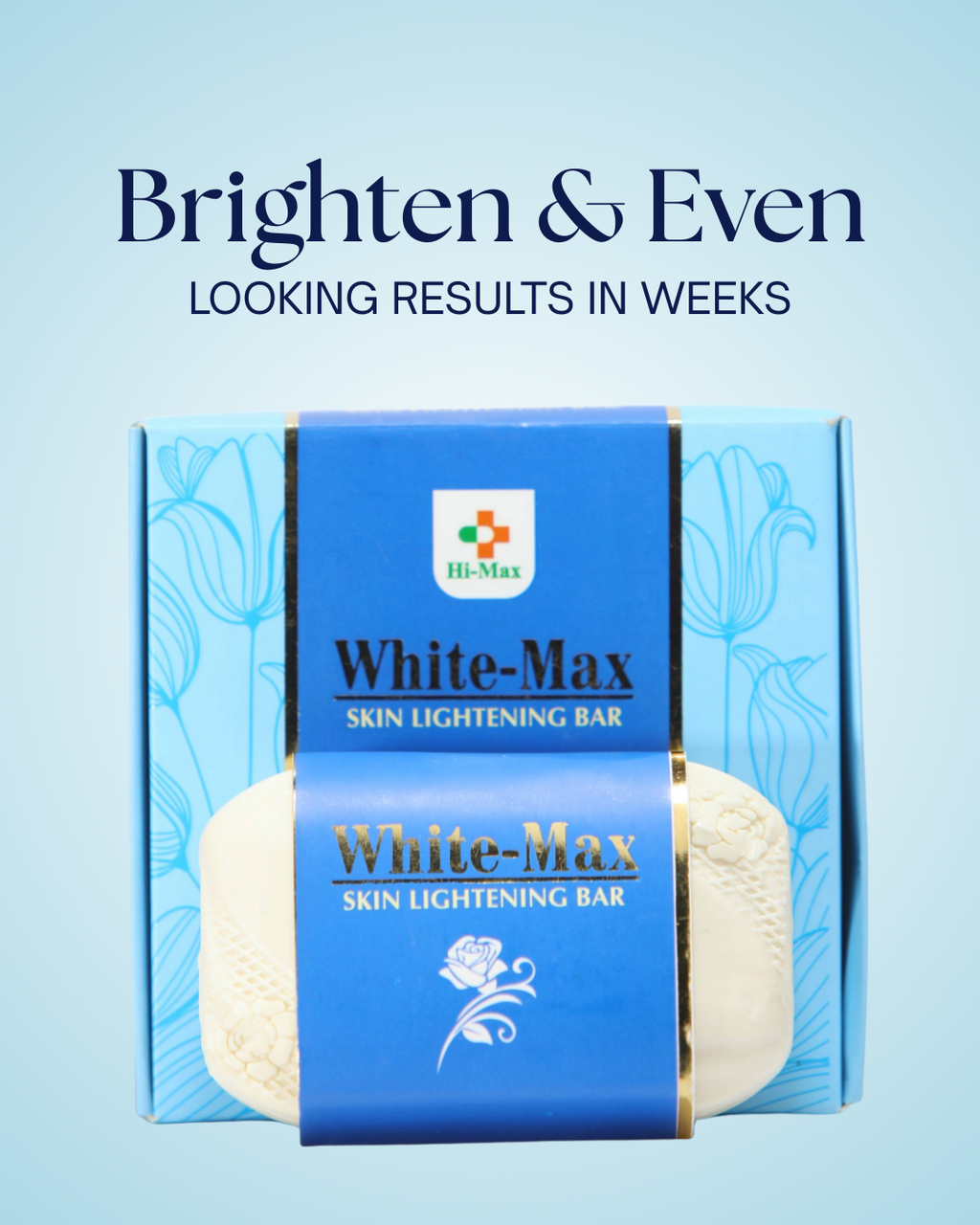 WhiteMax Whitening Soap – Glutathione & Niacinamide Formula | 7 Days Guaranteed Bright Skin