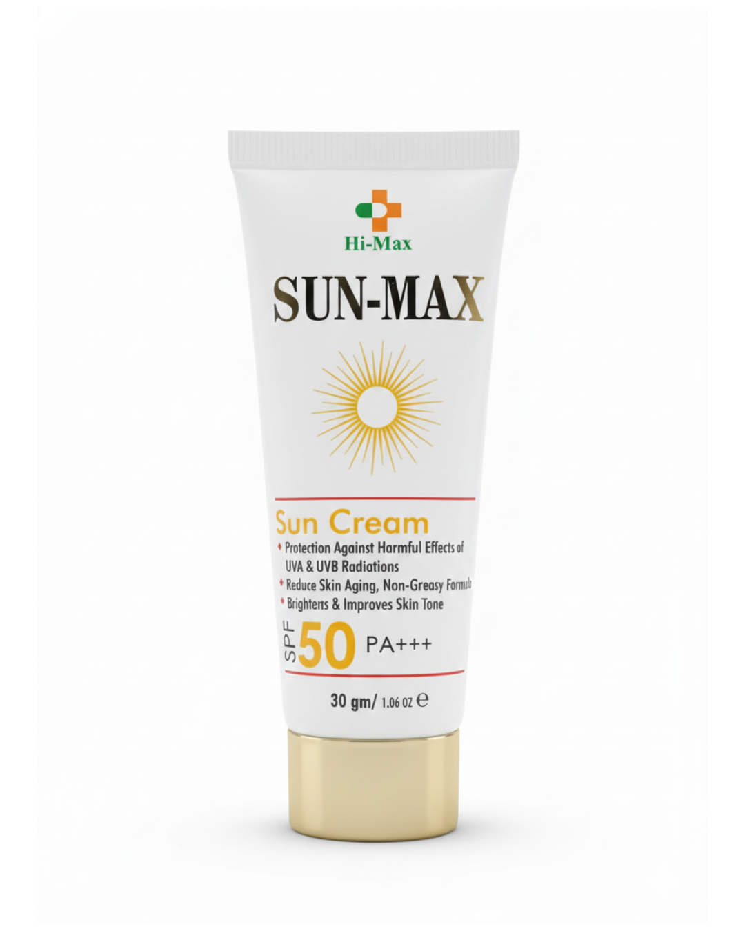 Sun-Max - Sunblock (SPF 50 PA+++) – Non-Greasy & No White Cast Formula