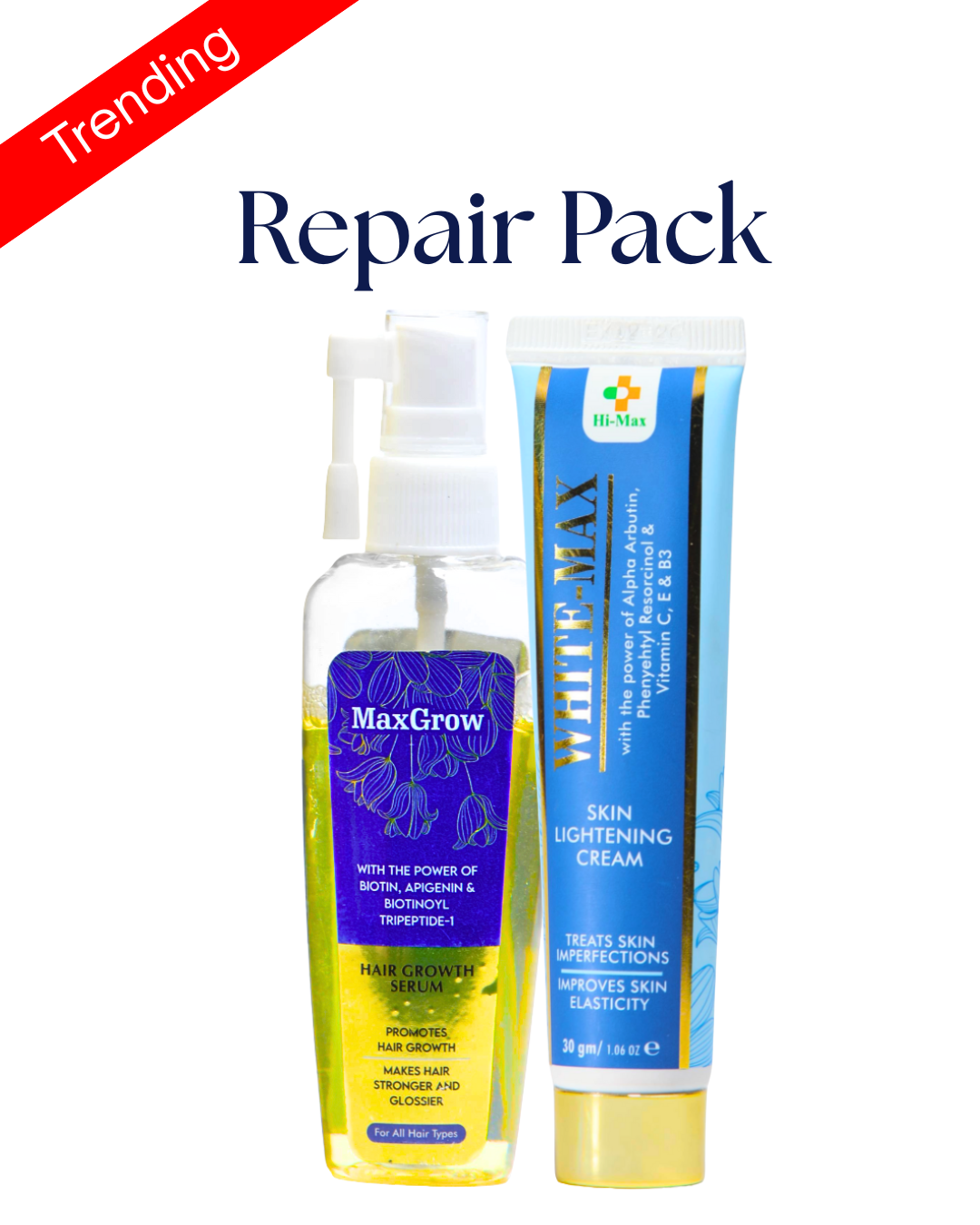 Repair Pack - Hair Growth Serum + Pigmentation Reduction Cream