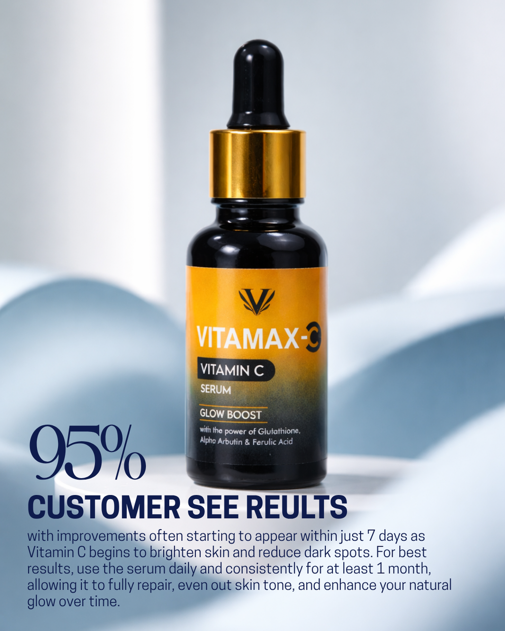 Vitamax-C Remove Dark Spots in 14 Days – Dermatologist Approved Vitamin C Formula