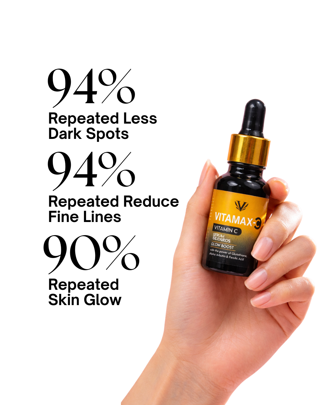 Vitamax-C Remove Dark Spots in 14 Days – Dermatologist Approved Vitamin C Formula