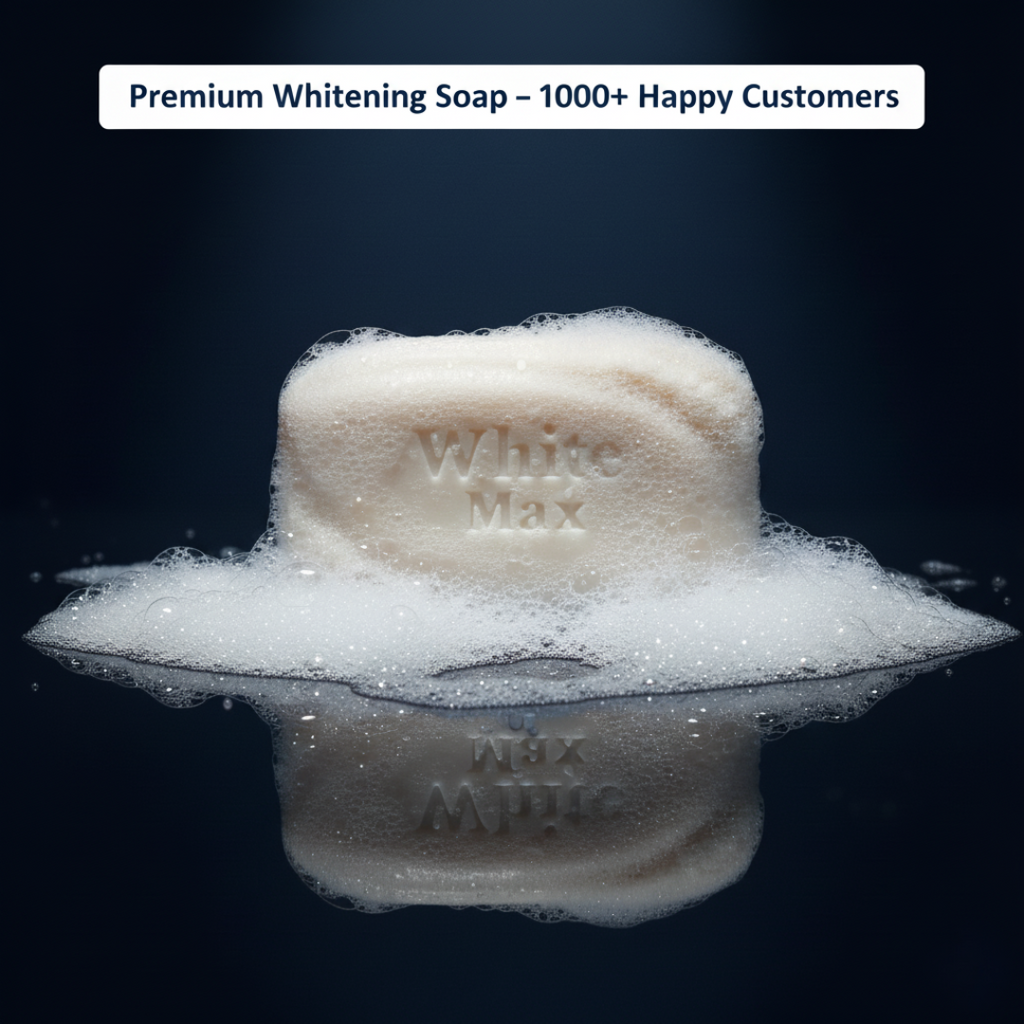 WhiteMax Whitening Soap – Glutathione & Niacinamide Formula | 7 Days Guaranteed Bright Skin