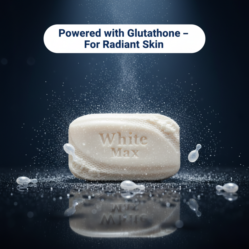 WhiteMax Whitening Soap – Glutathione & Niacinamide Formula | 7 Days Guaranteed Bright Skin
