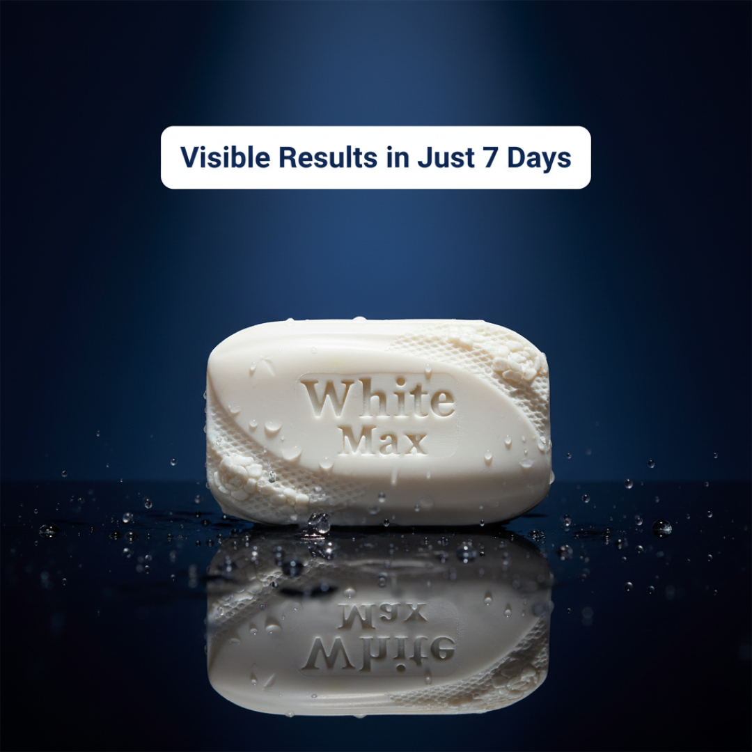 WhiteMax Whitening Soap – Glutathione & Niacinamide Formula | 7 Days Guaranteed Bright Skin